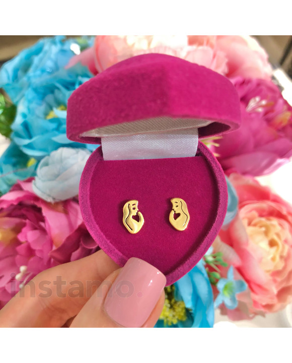 Dámské pozlacené ocelové náušnice-274022-20