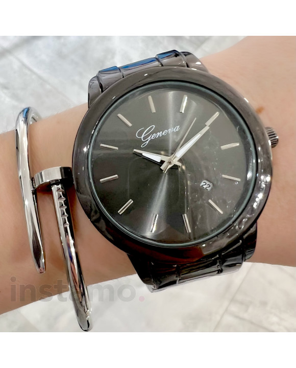 Černé hodinky Geneva-113089-20