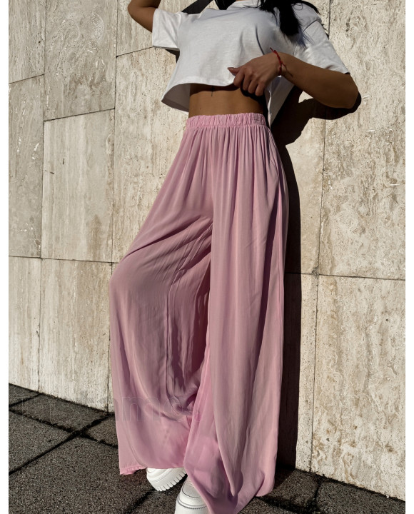 Růžové široké kalhoty-317840-20