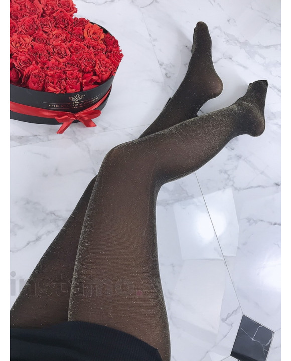 Dámské punčošky se zlatým odleskem-182134-20