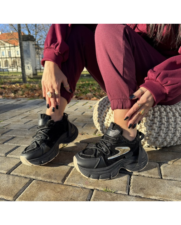 Černé zateplené tenisky-311443-20