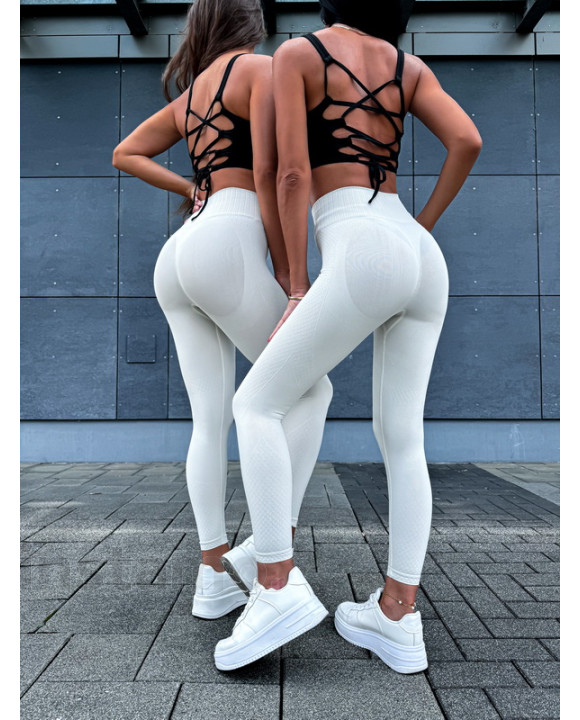 Béžové push-up legíny-310036-20