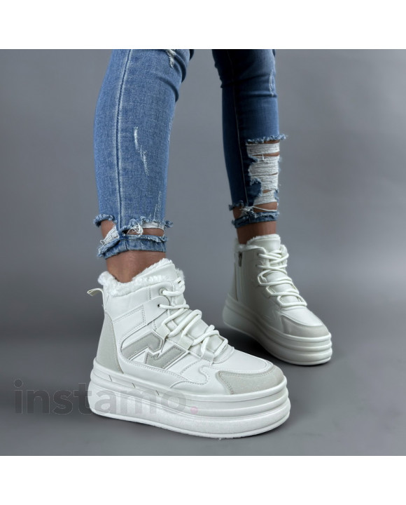 Béžové kotníkové zateplené tenisky-312761-20