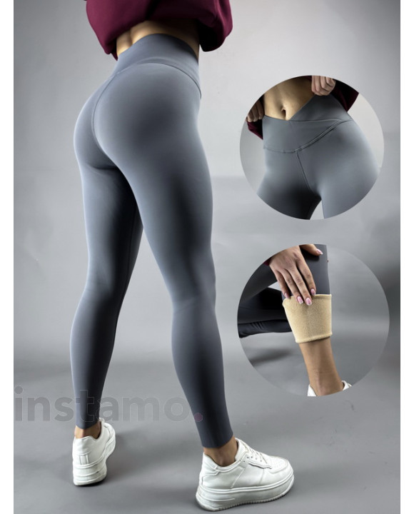 Šedé zateplené legíny-313232-20