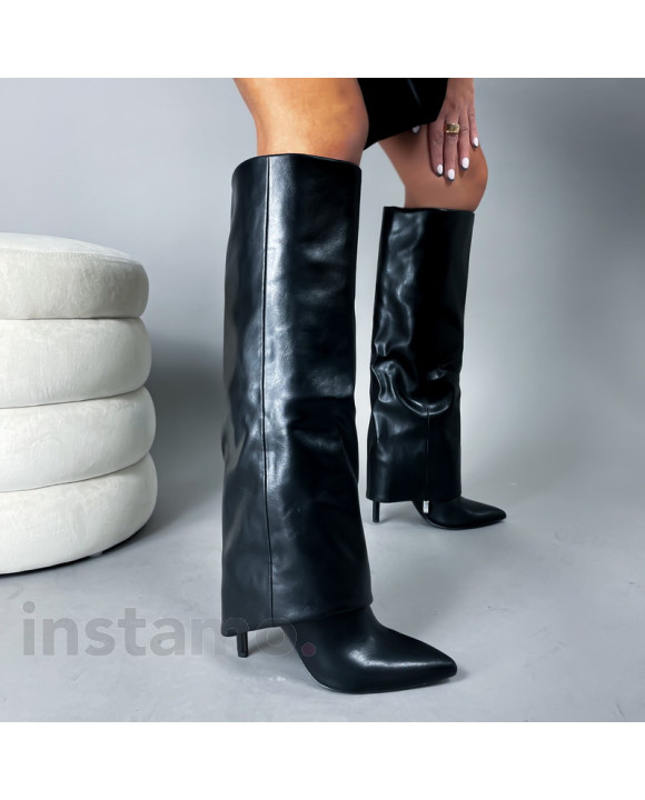 Černé vysoké kozačky-276858-20