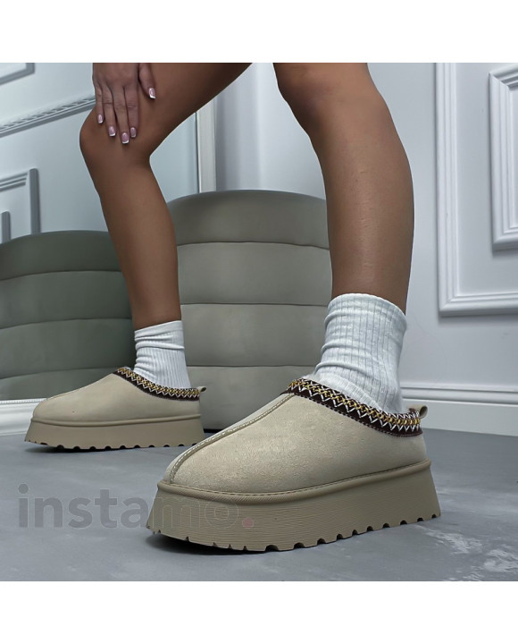 Béžová nasouvací obuv-314809-20