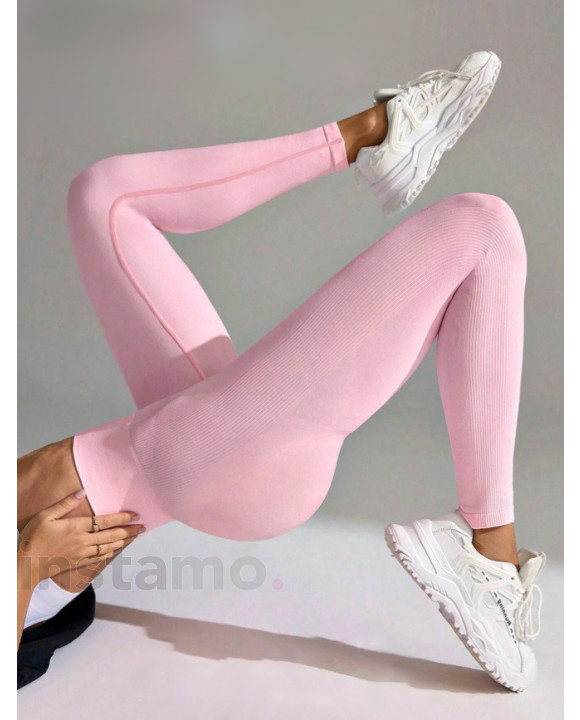 Světle růžové push-up legíny-315912-20
