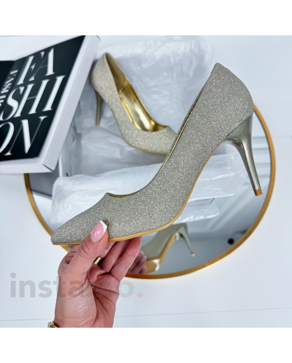 Zlaté třpytivé lodičky-287707-20