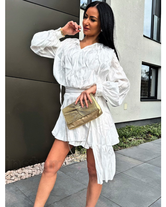 Bílé lesklé šaty-317960-20