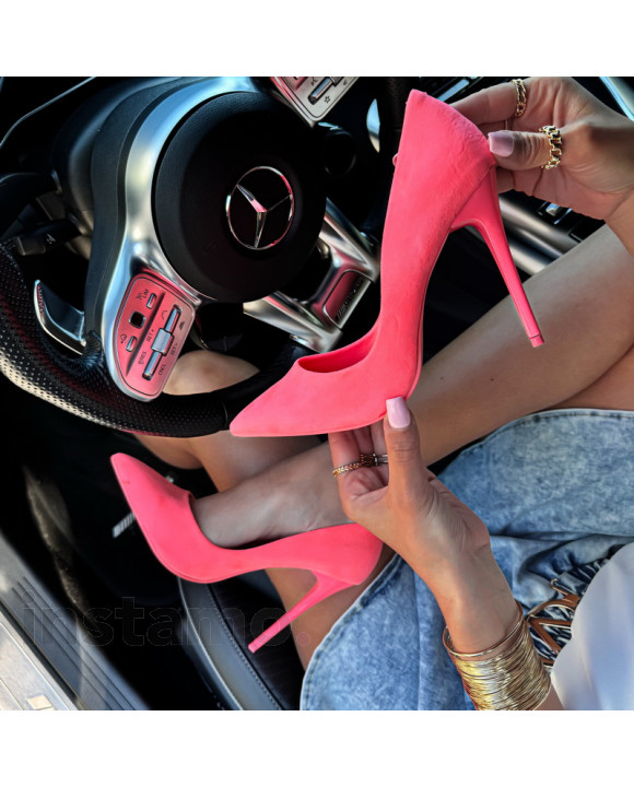 Lososové semišové lodičky-318732-20