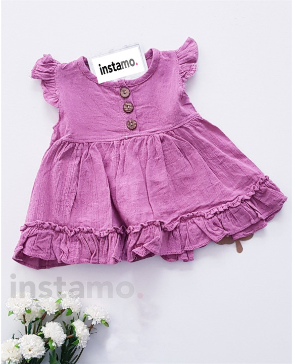 Fialové mušelínové šaty-269817-20