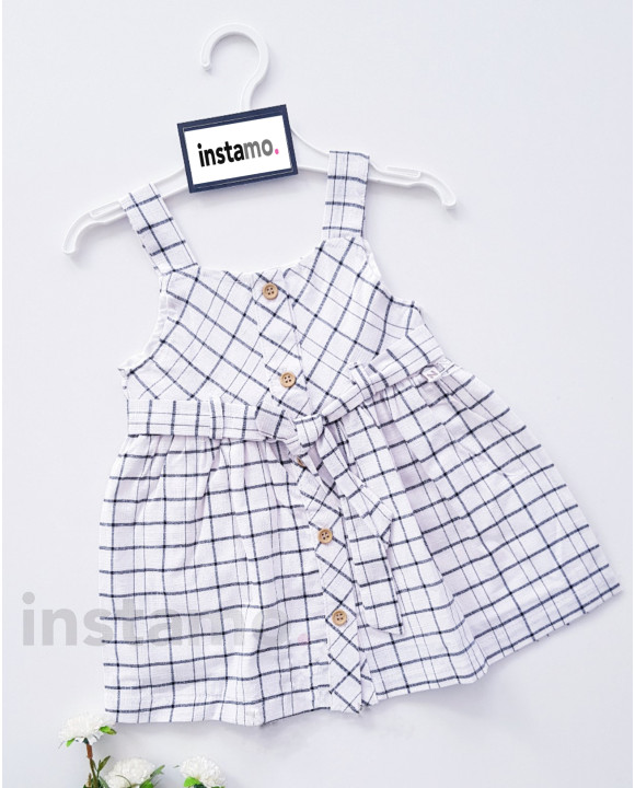 Bílé kostkované letní šaty-269594-20