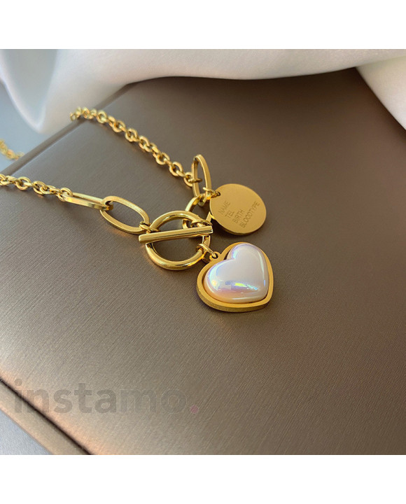 Dámský ocelový náramek s přívěskem-316262-20