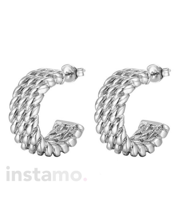 Ocelové náušnice kruhy-315958-20