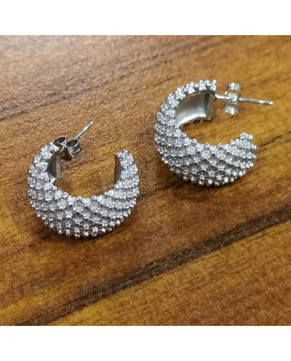 Dámské ocelové náušnice půlkruhy-299168-20