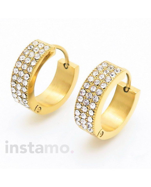 Kruhové náušnice pozlacené-324095-20