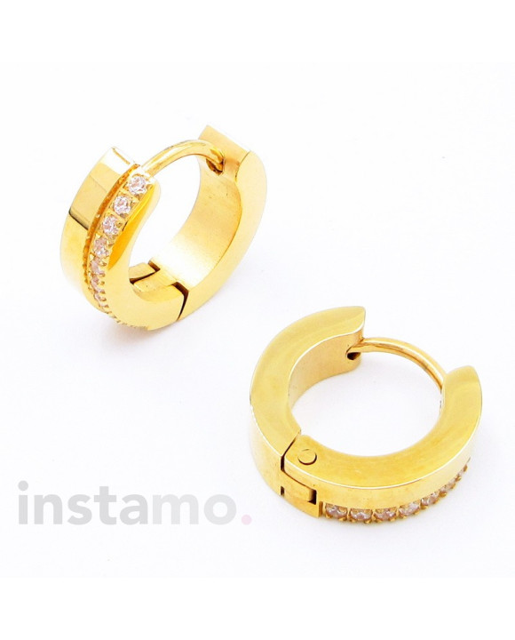 Kruhové náušnice pozlacené-324093-20