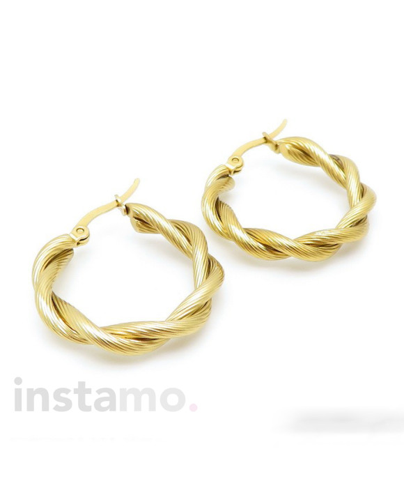 Dámské ocelové náušnice kruhy-272270-20