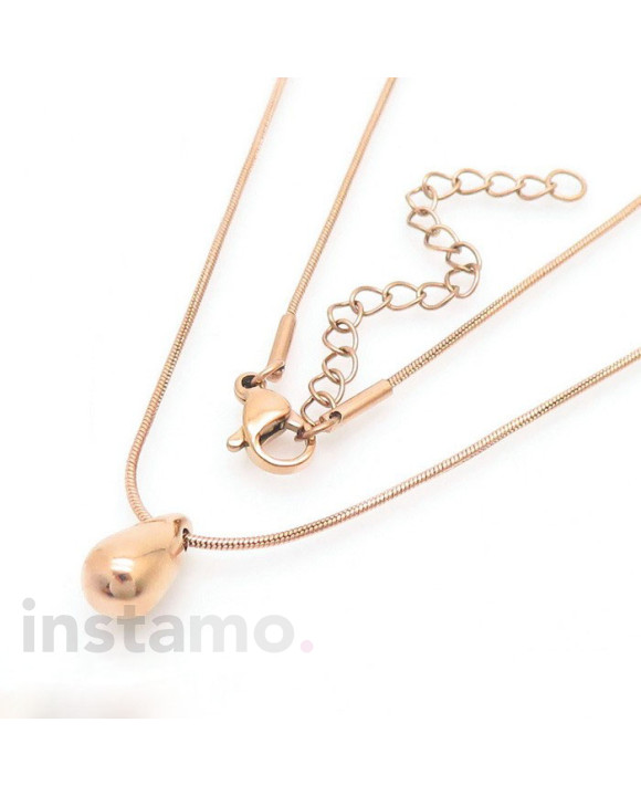 Dámský ocelový náhrdelník slza-299261-20