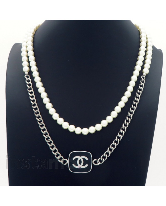 Dámský stylový náhrdelník s perlami-318249-20