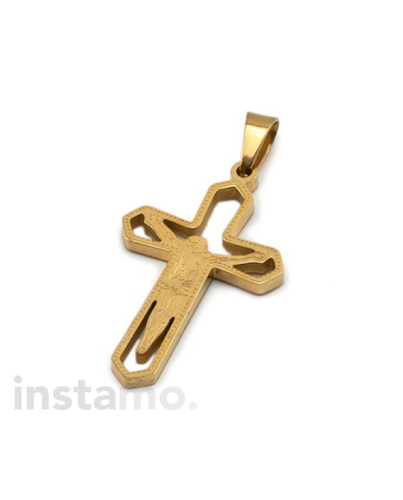 Oceľový pozlátený prívesok 