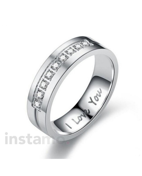 Ocelový prsten I love you-272715-20