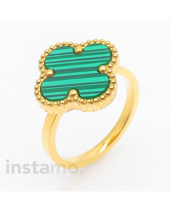 Ocelový prsten zelený-279449-20