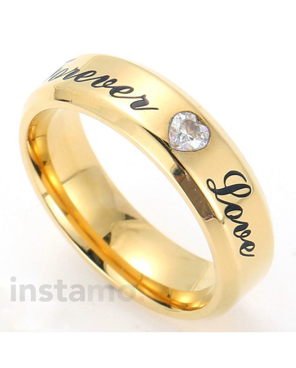 Ocelový prsten forever love-315761-20