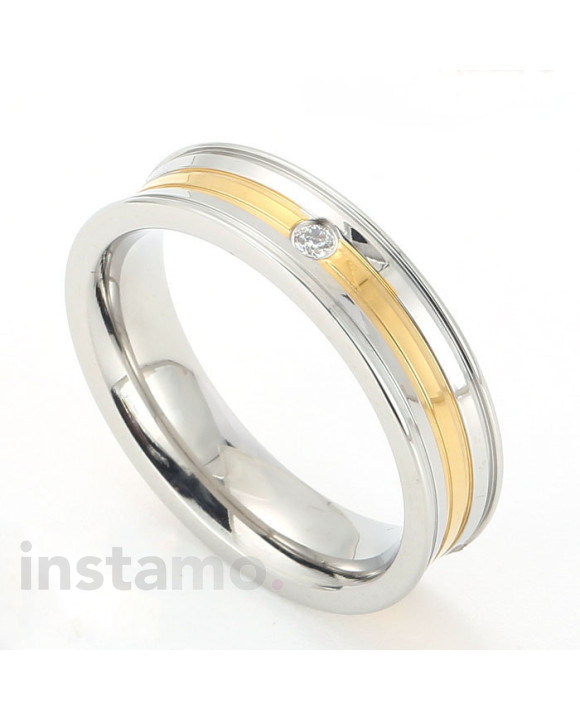 Kombinovaný ocelový prsten-315710-20