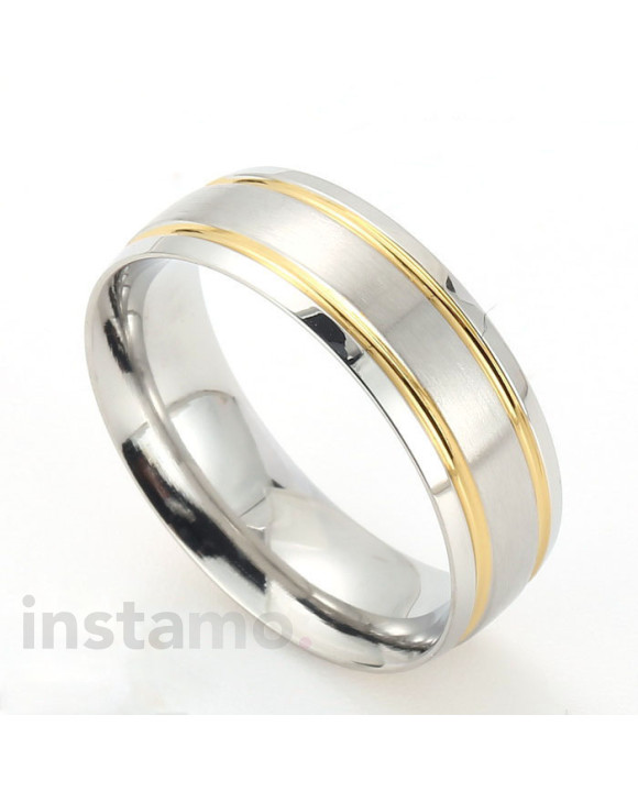 Kombinovaný ocelový prsten-315745-20