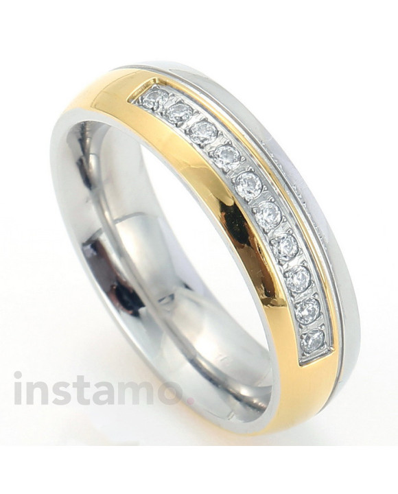 Kombinovaný ocelový prsten-315740-20