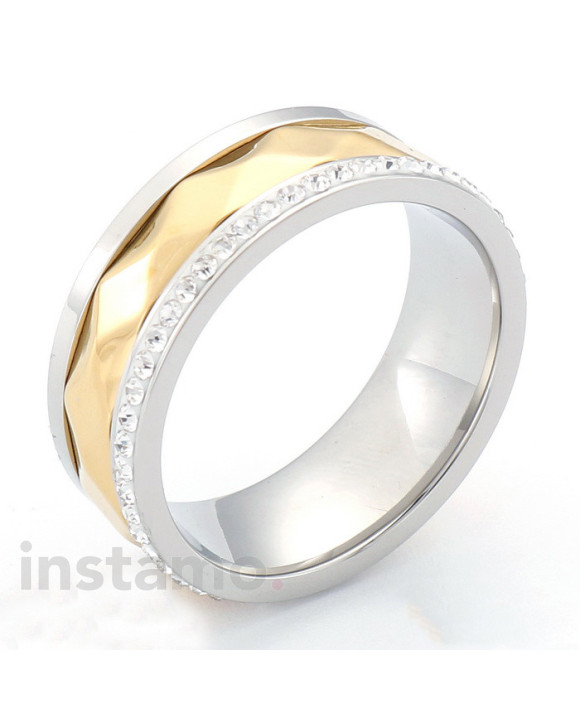 Ocelový prsten kombinovaný-315983-20