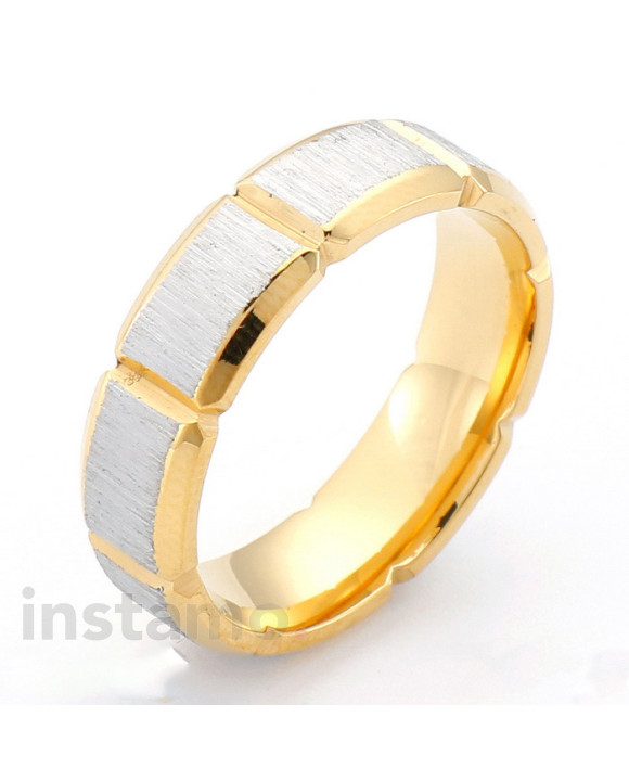 Ocelový prsten kombinovaný-315989-20