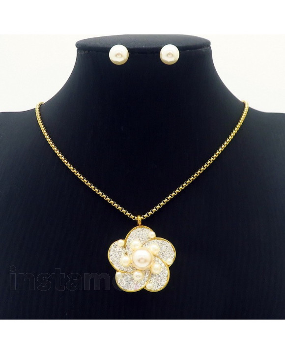 Dámská ocelová souprava květ-292497-20