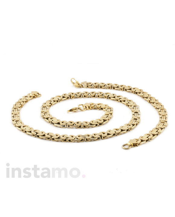 Pozlátená oceľová súprava