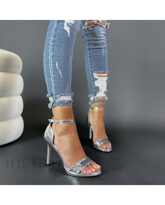 Stříbrné sandále na podpatku-298252-20