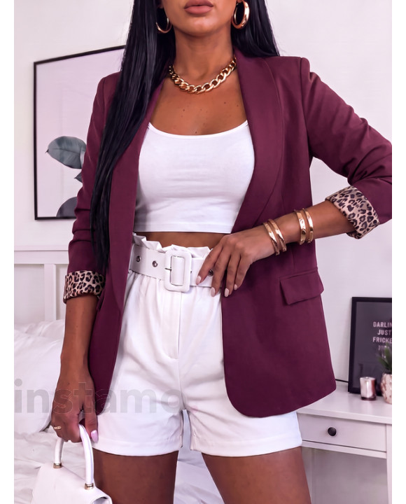 Vínové sako s leopardím vzorem-330526-20