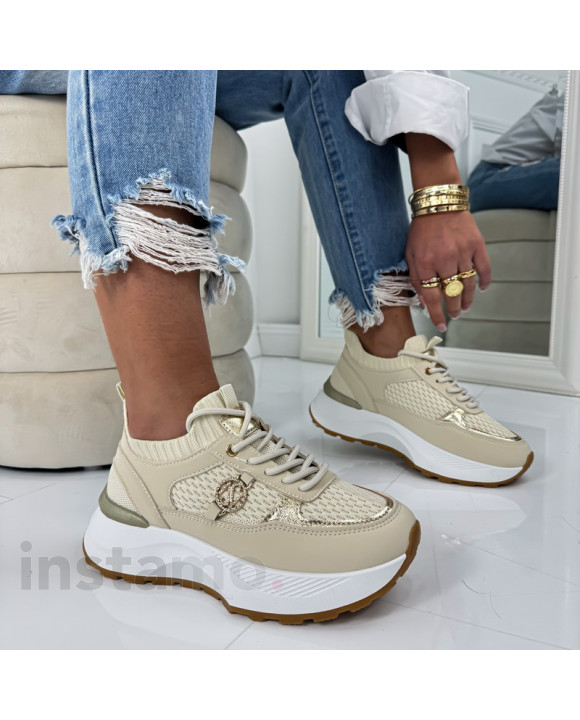 Béžovo-zlaté tenisky-324865-20