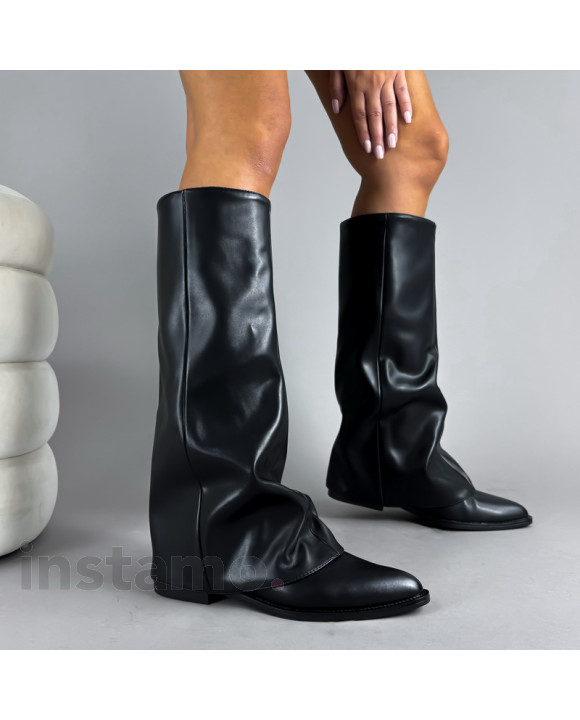 Čierne vysoké čižmy-323162-20