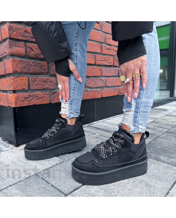 Černé zateplené tenisky-323712-20