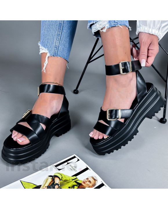 Černé sandále-317655-20