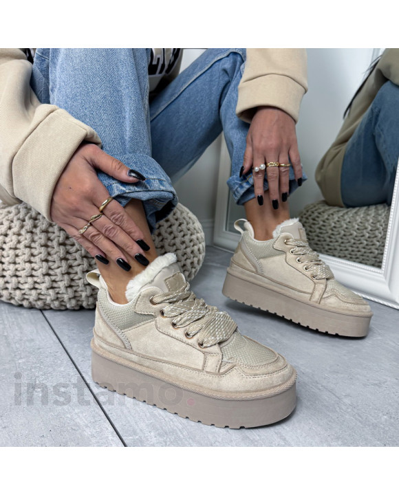 Béžové zateplené tenisky-323719-20