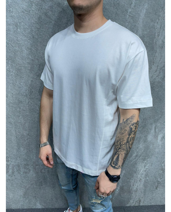 Bílé bavlněné tričko-247929-20