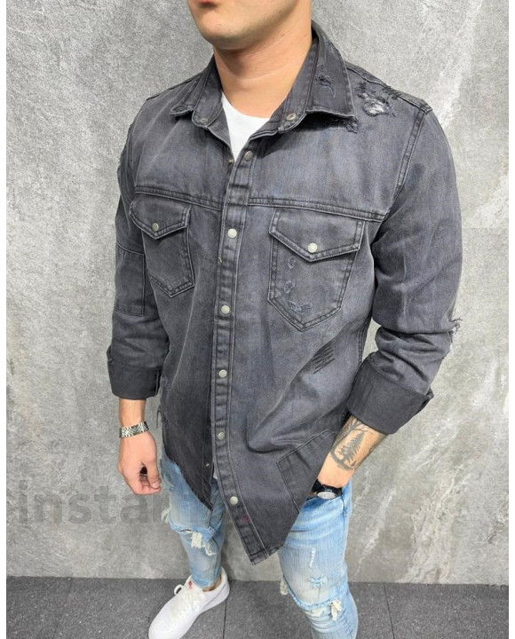 Černá džínová košile-255313-20