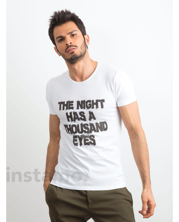 Bílé bavlněné tričko-244040-20