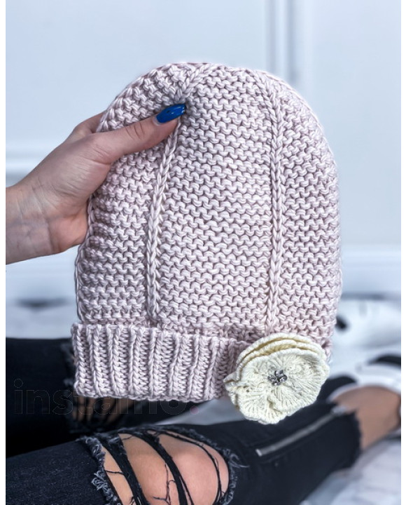 Růžová čepička s ozdobou-259843-20