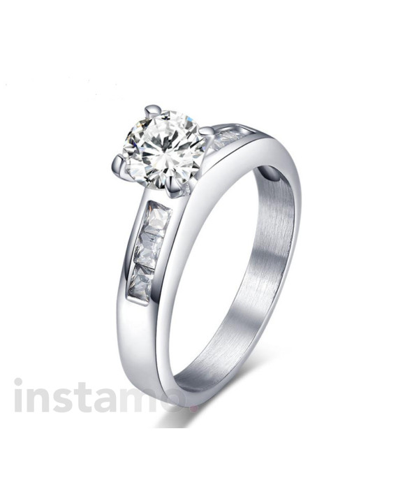 Dámsky oceľový prsteň