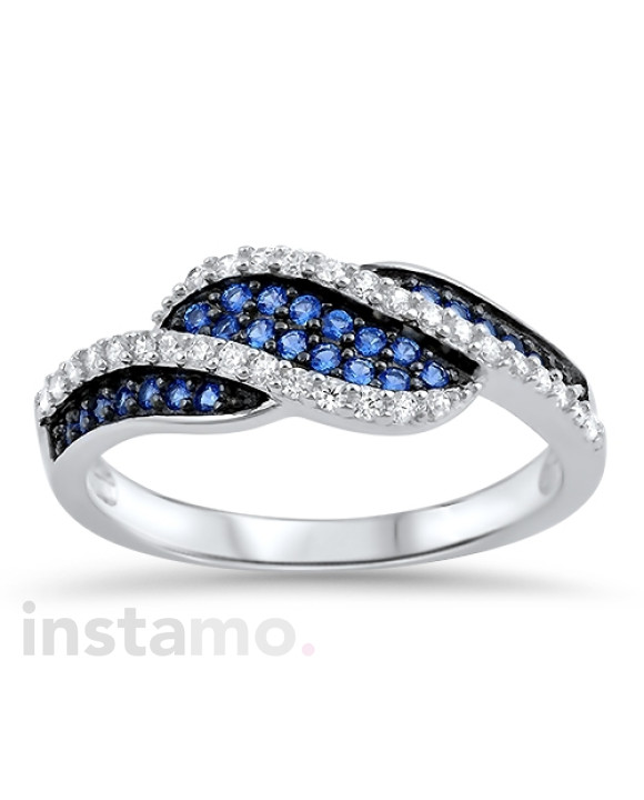 Elegantný strieborný prsteň