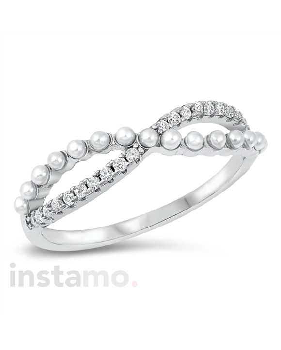 Stříbrný prsten s bílým opálem-253804-20