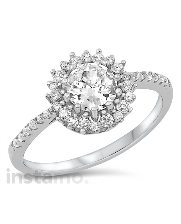 Stříbrný prsten s bílým opálem-253768-20